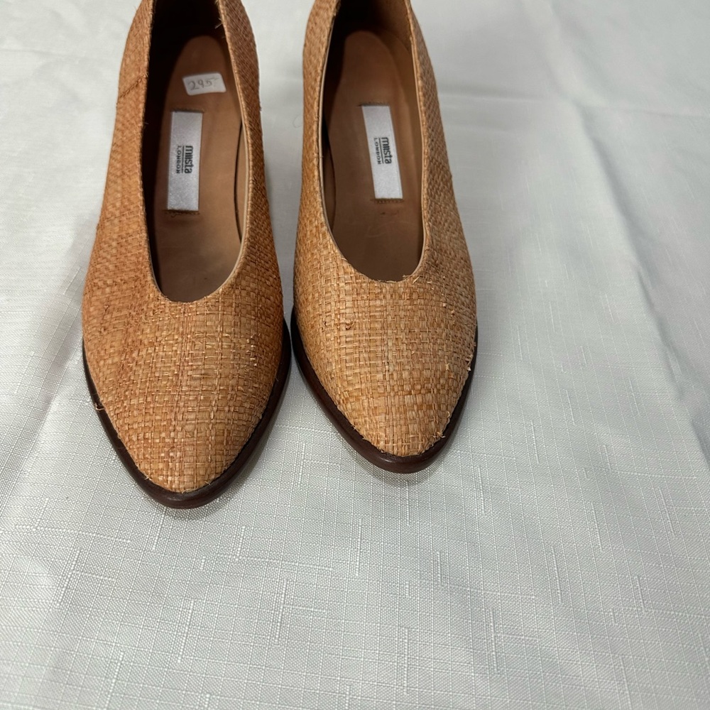 Mista London Straw Heels Size 37 - Picture 11 of 12